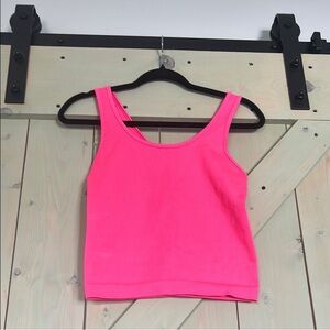 A New Day Pink Fitted Crop Tank Top XXL